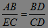 2.如圖，測得BD=120m，DC=60m，EC=50m，求