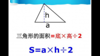 三角形的面積是9.6平方厘米，高為3.2