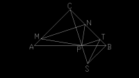 在如圖所示的三角形ABC中，AC=BC，∠C=