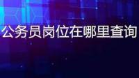 河北省公務(wù)員考試在哪看職位表？